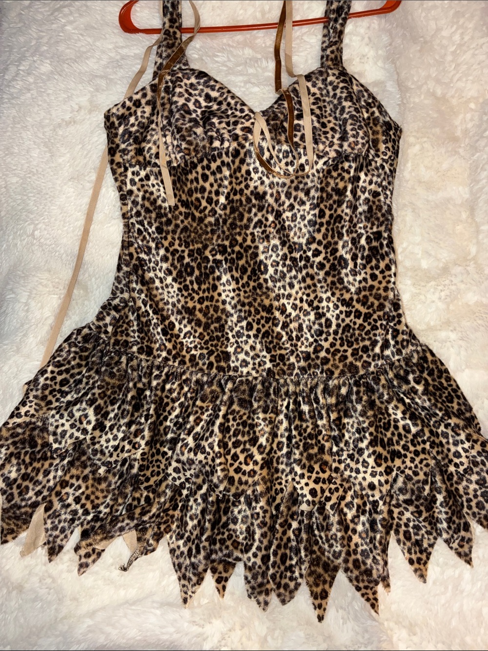 Spirit Leopard Print Strappy Dress in Brown and Tan